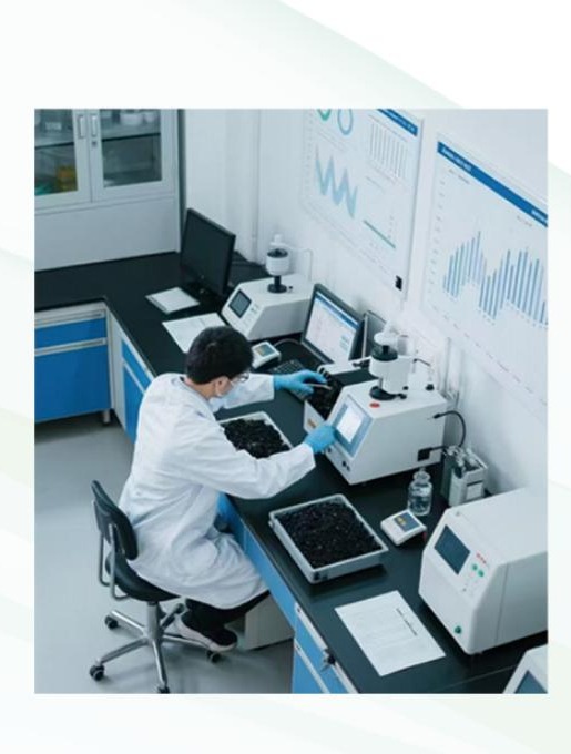 Tongtai laboratory technician testing activated carbon samples